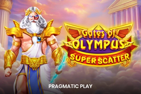 Gates of Olympus Super Scatter game artwork