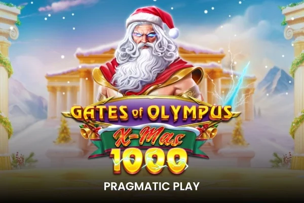 Gates of Olympus Xmas 1000 promotional game artwork by Pragmatic Play